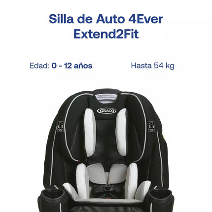 Silla de Auto Convertible 4ever Extend2fit Clove Graco