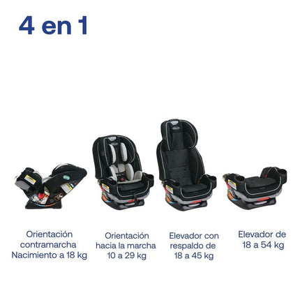 Silla de Auto Convertible 4ever Extend2fit Clove Graco