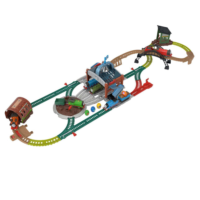 Thomas & Friends Pista Motorizada ¡Entrega los Barriles!