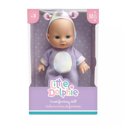 Muñeca de 23 cm con cuerpo moldeado y perfume incorporado A