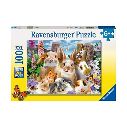 Puzzle XXL Selfie de conejos - 100 piezas