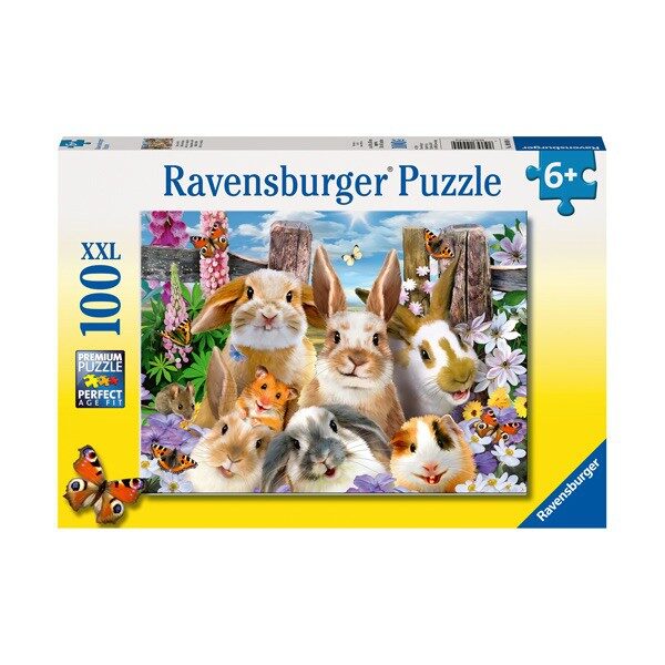 Puzzle XXL Selfie de conejos - 100 piezas