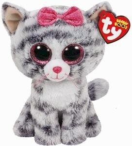 TY BEANIE BOOS KIKI GATO GRIS REGULAR