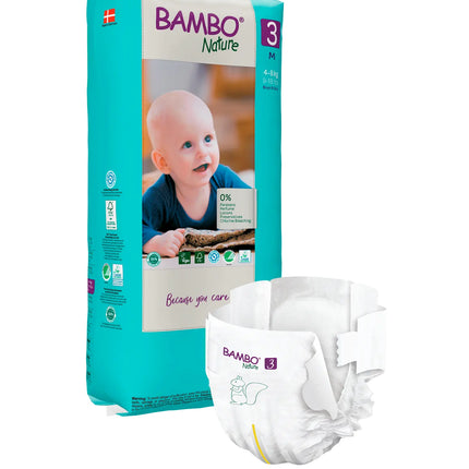 Bambo Nature Eco-Friendly 3 Paq. X 52 UN. 4-8  KG