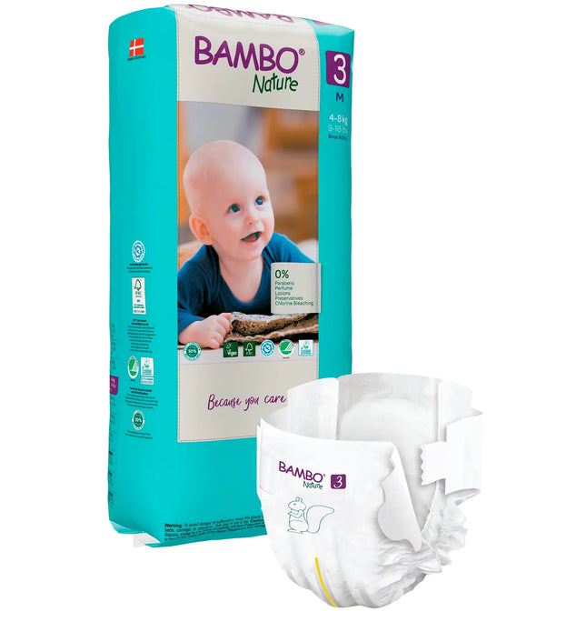 Bambo Nature Eco-Friendly 3 Paq. X 52 UN. 4-8  KG