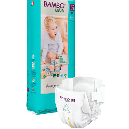 Bambo Nature Eco-Friendly 5 XL Paq. Alto x 44 UN. 12-18  KG