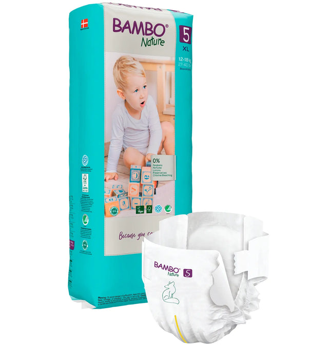 Bambo Nature Eco-Friendly 5 XL Paq. Alto x 44 UN. 12-18  KG