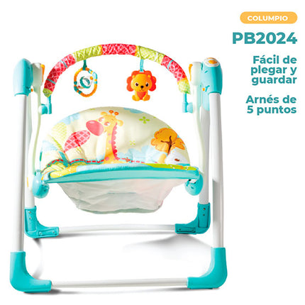 Columpio portatil para bebes azul PIKABOO