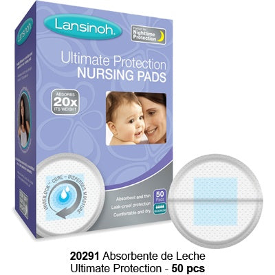 Absorbentes de Leche ultimate Protection Lansinong 50 Pcs