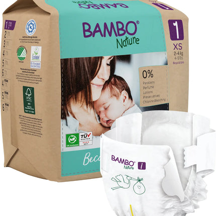 Bambo Nature Eco-Friendly 1  Paq. x22 UN. 2- 4 KG