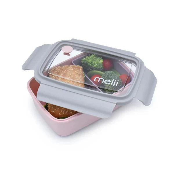 Lonchera Bento Con Divisiones Rosa 880 ml