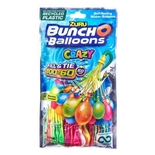 PACK 3 BOQUILLAS CON BOMBAS DE AGUA DE LLENADO RAPIDO BUNCH O BALLOONS