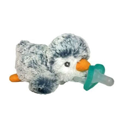 RAZ-BUDDY GREY PENGUIN W/ JOLLYPOP PACIFIER