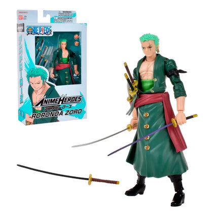 FIGURA ONE PIECE ANIME HEROES 17 CMS - RORONA ZORO