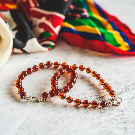 Pulsera de Ámbar adulto
Medidas: entre 22 y 25cm
Hilada con plata esterlina 925