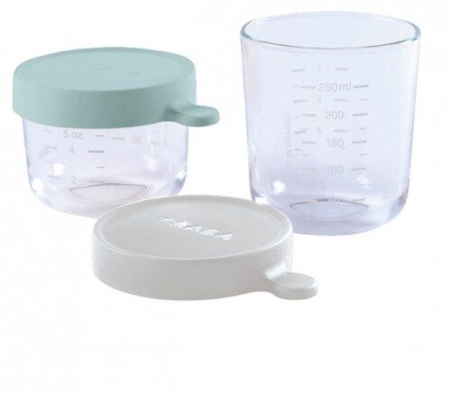 Juego de 2 tarritos de cristal (150 ml verde aire / 250 ml niebla ligera)