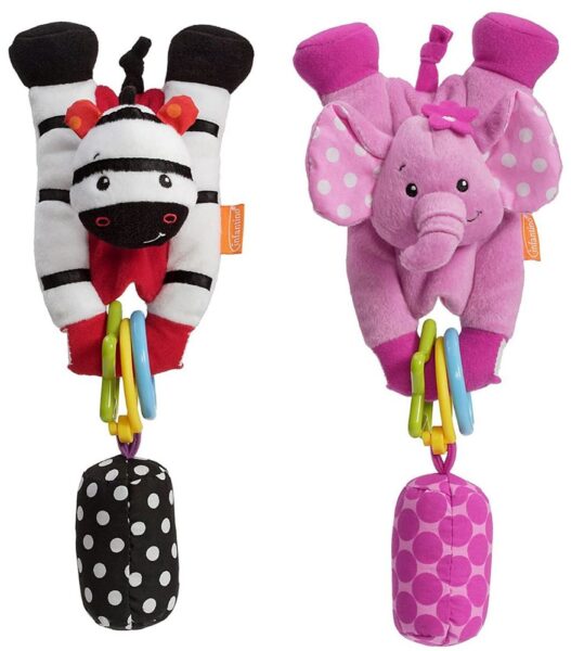WRAP AROUND CHIMING PAL - ELEPHANT/ZEBRA