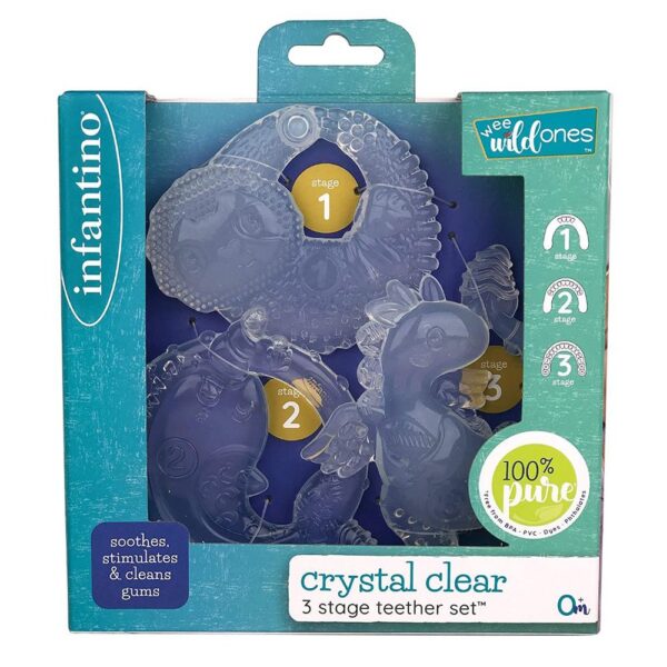 CRYSTAL CLEAR 3 STAGE TEETHER SET