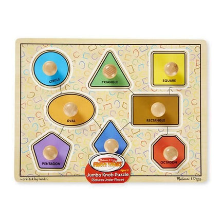Puzzle con tomador  - Figuras geométricas