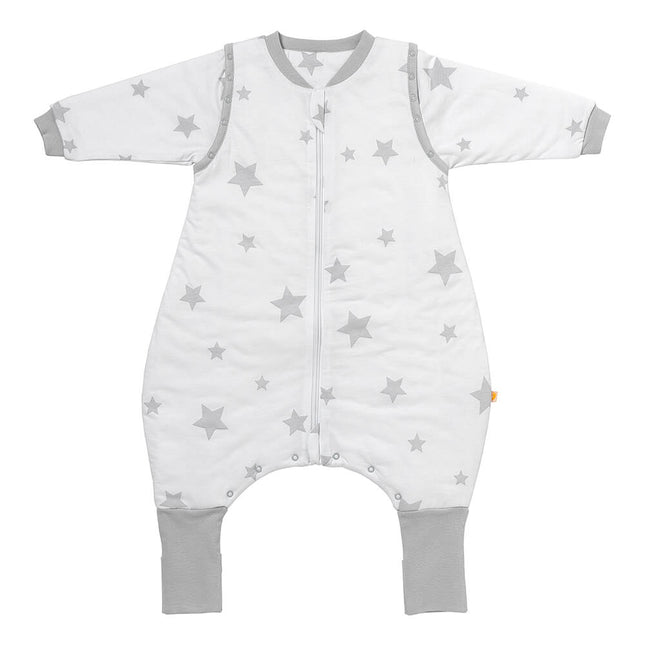 SACO DE DORMIR MANGA LARGA REMOVIBLES CON CALCETINES ANTIDESLIZANTES TOG 2.5 GREY STAR 2-3 AÑOS          90 CM