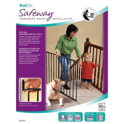 Puerta Seguridad para Escalera (ancho 63cm - 108cm) Negro