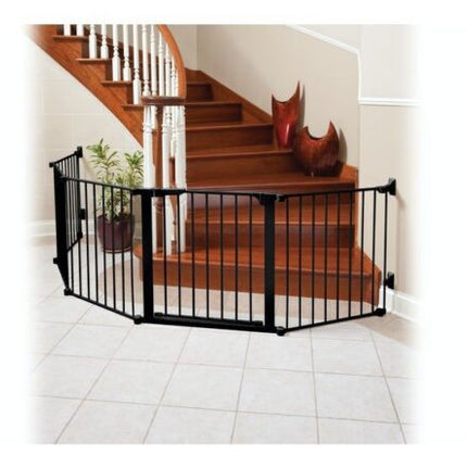 Puerta de Seguridad Autoconfigurable con Cierre Automático (210 cm) Negro