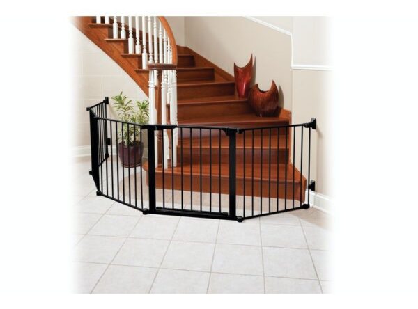 Puerta de Seguridad Autoconfigurable con Cierre Automático (210 cm) Negro