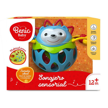 Sonajero sensorial suave, disponible en dos estilos surtidos.