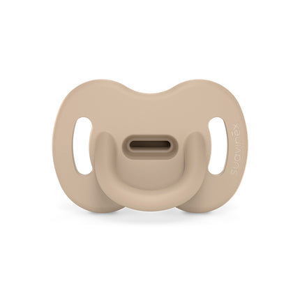 CHUPETE TODOSILICONA FISIOLÓGICO 0/6M SX PRO SOFT BEIGE