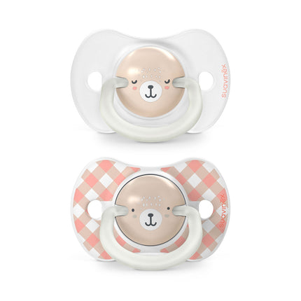 Chupetes Wild Rosa Night - Day con Tetina Fisiológica SX Pro de Silicona 0/6 meses