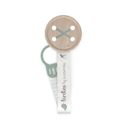 Broche Cinta Botón Birdies Verde