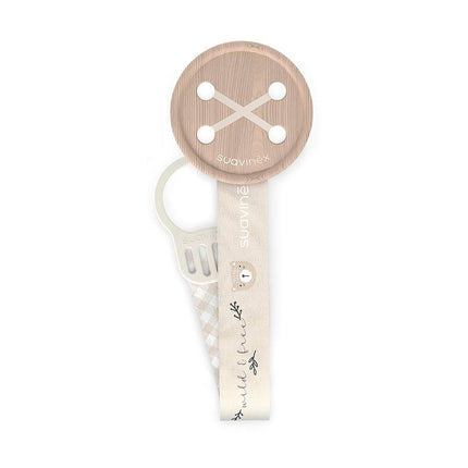Broche Cinta Botón Wild Beige