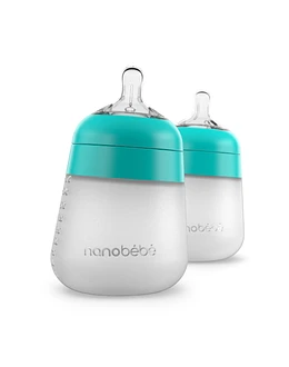 Mamadera Silicona 270 ml pack x 2  Turquesa