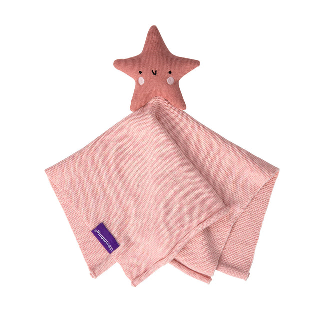 Mantita Algodón Orgánico con Estrella  - ROSA