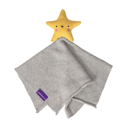 Mantita Algodón Orgánico con Estrella  - GRIS