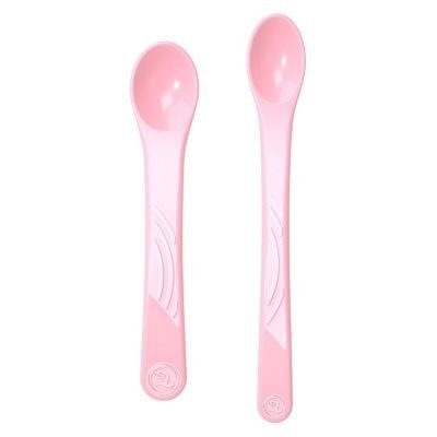 Cucharas rectas Twistshake 2 uns Rosado Pastel