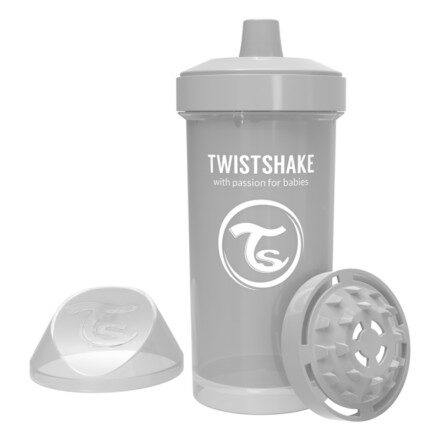 Vaso Twistshake Kid Cup 360ml 12+m Gris Pastel