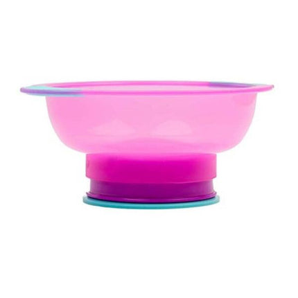 Bowl con base de succión rosado