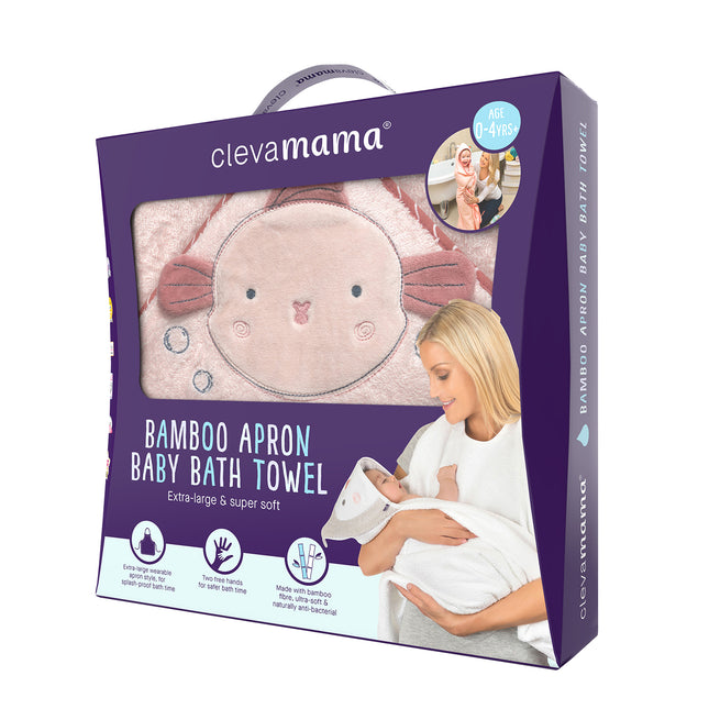 Toalla Delantal Bambú Rosa
