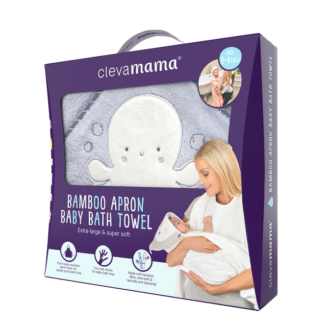 Toalla Delantal Bambú Celeste