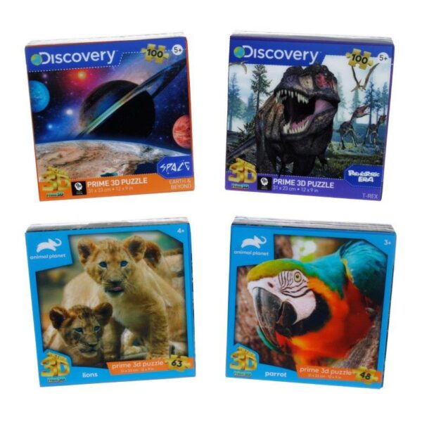 PUZZLE 3D DE 48 A 100 PZAS. DISCOVERY - ANIMAL PLANET
