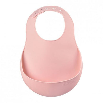 BABERO DE SILCONA FLEXIBLE ROSA VIEJO