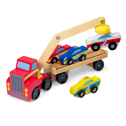 CAMION TRANSPORTADOR DE AUTOS MAGNETICO MELISSA AND DOUG