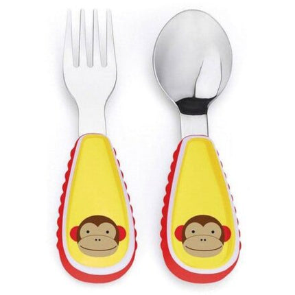SET CUCHARA Y TENEDOR ZOO - MONKEY