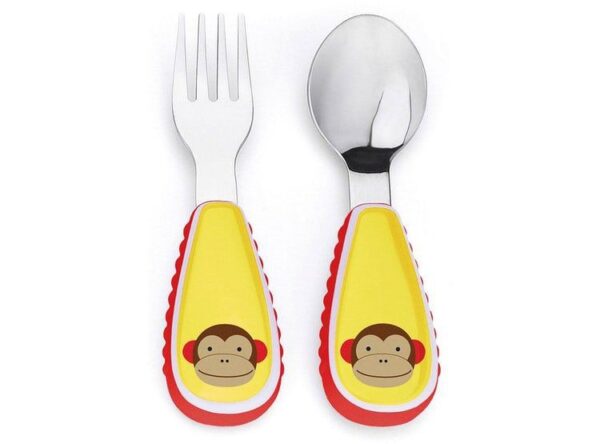 SET CUCHARA Y TENEDOR ZOO - MONKEY