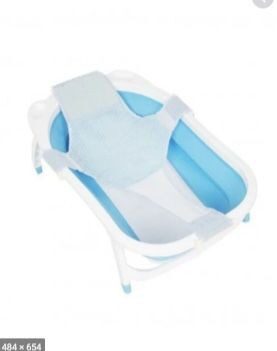 HAMACA PARA BAÑERA BUBBLES CELESTE