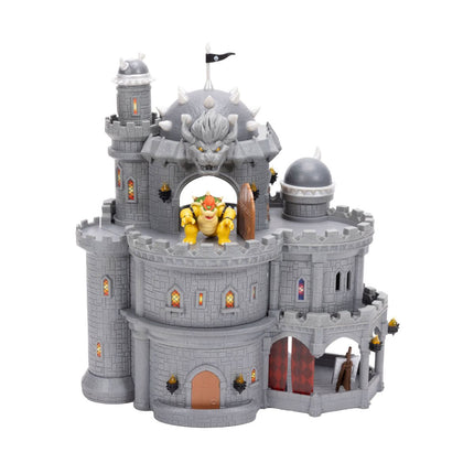 Playset Deluxe Castillo de Bowser con Figura 4 cm Nintendo Película