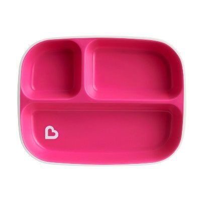Plato dividido Splashª - 1 paquete (Rosa - no se puede pegar)