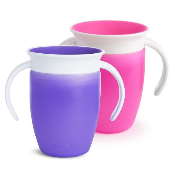 Paquete de 2 Miracle Trainer de 7 oz (rosa/morado)