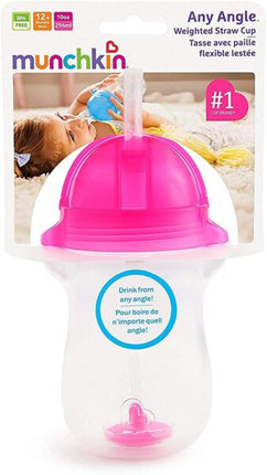 Vaso con pajita con peso Any Angleª de 280 g (rosa)